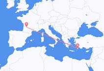 Flights from Bergerac, France to Rhodes, Greece