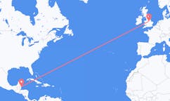 Flights from Caye Caulker, Belize to Nottingham, England