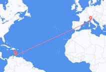 Flights from Willemstad to Pisa
