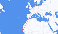 Flyg från Banjul, Gambia till Westerland, Tyskland