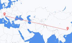 Flyg från Changsha, Kina till Bolzano, Italien