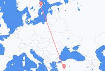 Flights from Isparta, Turkey to Stockholm, Sweden