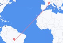 Flyreiser fra Cuiabá, Brasil til Marseille, Frankrike