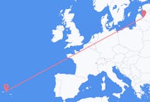 Flyg från Terceira, Portugal till Riga, Lettland