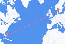 Flights from Marsh Harbour, the Bahamas to Aalborg, Denmark