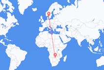 Flights from Victoria Falls, Zimbabwe to Gothenburg, Sweden