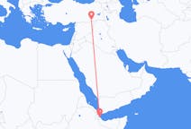 Flyg från Balbala, Djibouti till Mardin, Turkiet