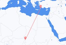 Flyrejser fra N Djamena til Rhodes
