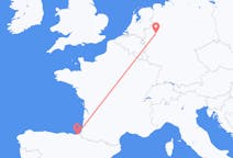 Flyg från San Sebastian, Spanien till Dortmund, Tyskland