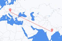 Voos de Raipur, Índia para Graz, Áustria