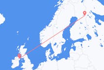 Flyg från Kuusamo till Belfast