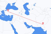 Lennot Sukkurilta, Pakistan Eskişehiriin, Turkki