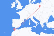 Flyg från Rabat, Marocko till Lodz, Polen