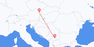 コソボからオーストリアへのフライト