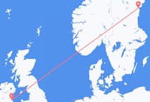 Loty z Dublin, Irlandia z Sundsvall, Szwecja