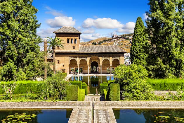 Photo of Partal Palace in La Alhambra, Granada (Andalusia), Spain.