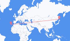 Flights from Yuzhno-Sakhalinsk, Russia to Funchal, Portugal