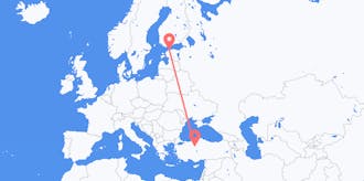 Flights from Turkey to Estonia