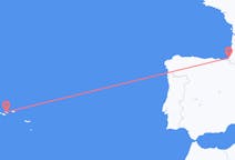 Flights from Biarritz, France to São Jorge Island, Portugal