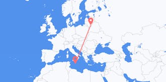Flyrejser fra Litauen til Malta