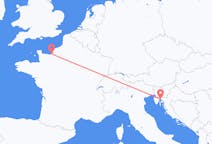 Flights from Deauville, France to Rijeka, Croatia
