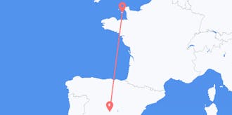 Flyg från Jersey till Spanien
