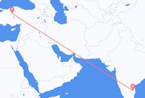 Flyreiser fra Tirupati, India til Ankara, Tyrkia