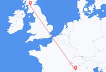 Flyreiser fra Glasgow, Skottland til Torino, Italia