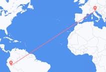 Flyrejser fra Tarapoto, Peru til Venedig, Italien