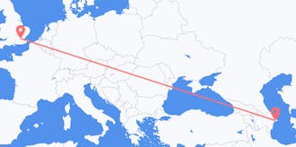 Flyreiser fra Aserbajdsjan til Storbritannia