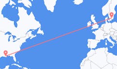 Flyreiser fra New Orleans, USA til Växjö, Sverige