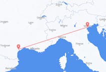 Flyreiser fra Venezia, Italia til Aspiran, Frankrike