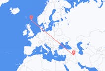 Flights from Erbil, Iraq to Shetland Islands, Scotland