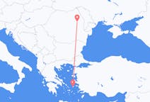 Flyg från Ikaria, Grekland till Bacău, Rumänien