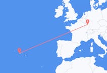 Fly fra Horta, Azores til Saarbrücken