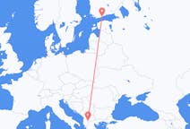 Flug frá Ohrid til Helsinki