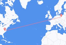 Flights from Raleigh, the United States to Poznań, Poland