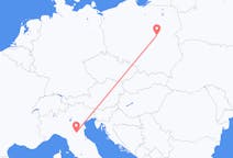 Flights from Warsaw in Poland to Bologna in Italy