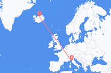 Flyrejser fra Pisa til Akureyri