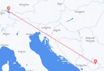 Flyrejser fra Pristina, Kosovo til Friedrichshafen, Tyskland