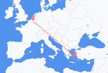 Vluchten van Brussel, België naar Ikaria, Griekenland