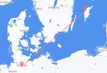 Flyg från Hamburg, Tyskland till Visby, Sverige