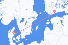 Flyreiser fra Aarhus, Danmark til Helsingfors, Finland