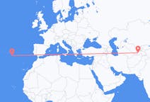 Flights from Dushanbe, Tajikistan to Santa Maria Island, Portugal
