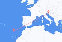 Flug frá Rijeka, Króatíu til Funchal, Portúgal