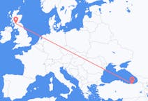 Flyg från Glasgow, Skottland till Trabzon, Turkiet