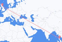 Flyg från Ko Samui, Thailand till Edinburgh, Skottland