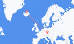 Loty z Linz, Austria do miasta Akureyri, Islandia