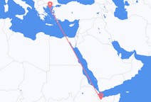 出发地 索马里出发地 哈尔格萨目的地 希腊莱姆诺斯的航班