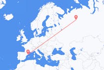 Flights from Ukhta, Russia to Barcelona, Spain